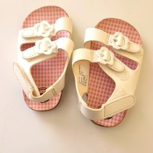 Shoes,Wonder Nation, size 3,white and pink.